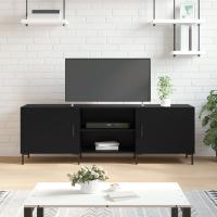 vidaXL Mueble de TV madera de ingeniería 150x30x50 cm en color Roble ahumado/Marrón roble/Roble artisan y más | almacenamiento funcional diseño moderno para baño dormitorio sala - details 3