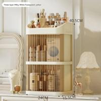 Organizador De Escritorio De Lujo Para Maquillaje Joyería Y Cuidado De La Piel Caja De Almacenamiento De Plástico Con Cajón a Prueba De Polvo Gran Capacidad Para El Baño - details 11