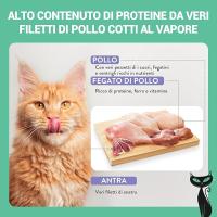 Schesir After Dark - Sabor de Pollo con Pato en filetes, Comida húmeda Completa para Gatos Adultos (latas 12 x 80 g) - details 0