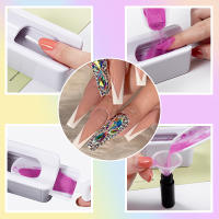 YIKOOLIN Set De Reciclaje De Polvo Para Uñas Con Cuchara Y Recipiente Portátil Kit De Pincel Para Polvo De Uñas Herramientas De Manicura - details 2