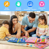 Juguete Educativo Sensorial Montessori Para Niños Pequeños Tablero Ocupado Fomenta Los Desarrollo De Las Habilidades Motoras Finas Juguete De Viaje Regalo Educativo - details 10