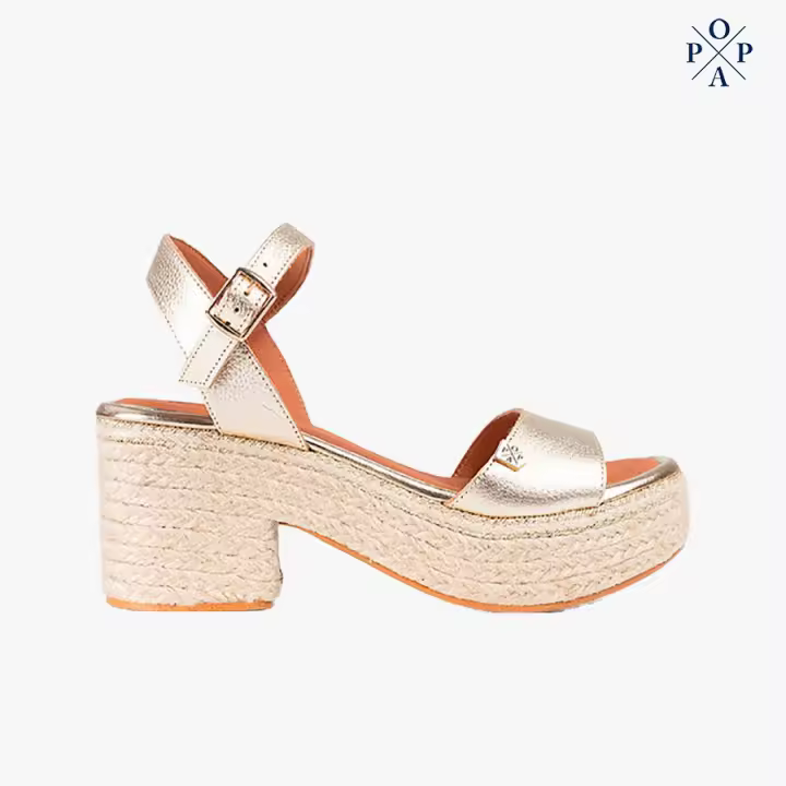sandalia popa brand arale oro napa suave - 1