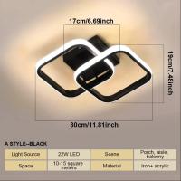 Lámpara De Techo LED Para Pasillo Balcón Dormitorio Sala De Estar Decoración De Pasillo 110-220V Material De Hierro Moderno - details 1