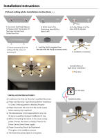 Lámpara De Techo Rustica Moderna Para Cocina Dormitorio Sala De Estar Baño Pasillo Entrada Iluminación Sputnik De Estilo Rústico - details 8