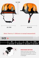 Casco Moto Retro Clásico Alemán Para Hombres Y Mujeres Apropiado Para Motocicletas Material ABS Medio Cabeza DOT Aprobado - details 10