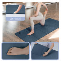 Esterilla de yoga plegable para viajes, esterilla de yoga plegable, 6 mm de grosor, con bolsa de transporte, esterilla de pilates de ejercicio TPE antideslizante para 183 cm de largo x 61 cm de ancho - details 6
