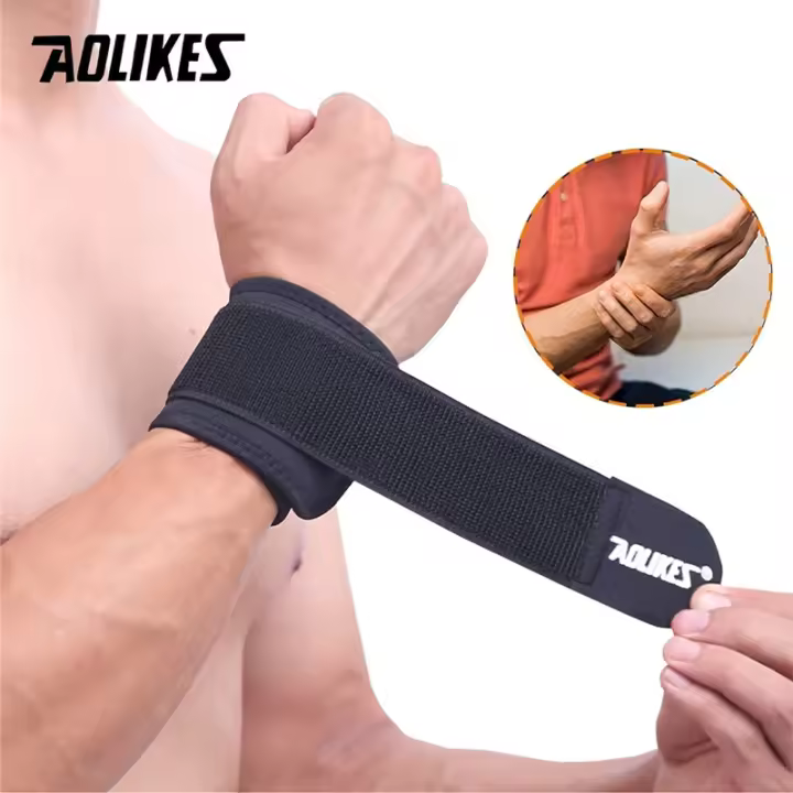 1pc Soporte De Muñeca Ajustable Para Deportes Compresión Alivio Del Dolor De Tendónitis Banda De Compresión Para Muñeca - 1