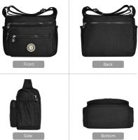 Bolso Bandolera para Mujer, Bolso Bandolera de Nail Impermeable, Bolso Bandolera con Correa Ajustable, Múltiples Bolsos - details 1