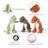 Juguete De Peluche Para Perros Dinosaurio Shaped Interactive Squeaky Para Pequeños Y Grandes Mascotas Juguete Masticable Para Limpieza De Dientes - details 3