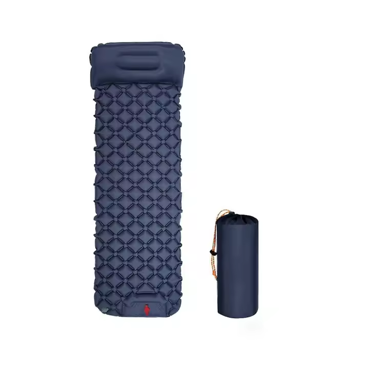 Colchón inflable para acampar al Aire Libre, para dormir con almohadas, colchón de Aire ultraligero con inflador incorporado - 1