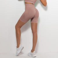 Shorts Deportivos Para Mujer Cintura Alta Sin Costuras Push up Fitness Ciclismo Yoga Levantamiento De Glúteos Shorts Deportivos - details 15