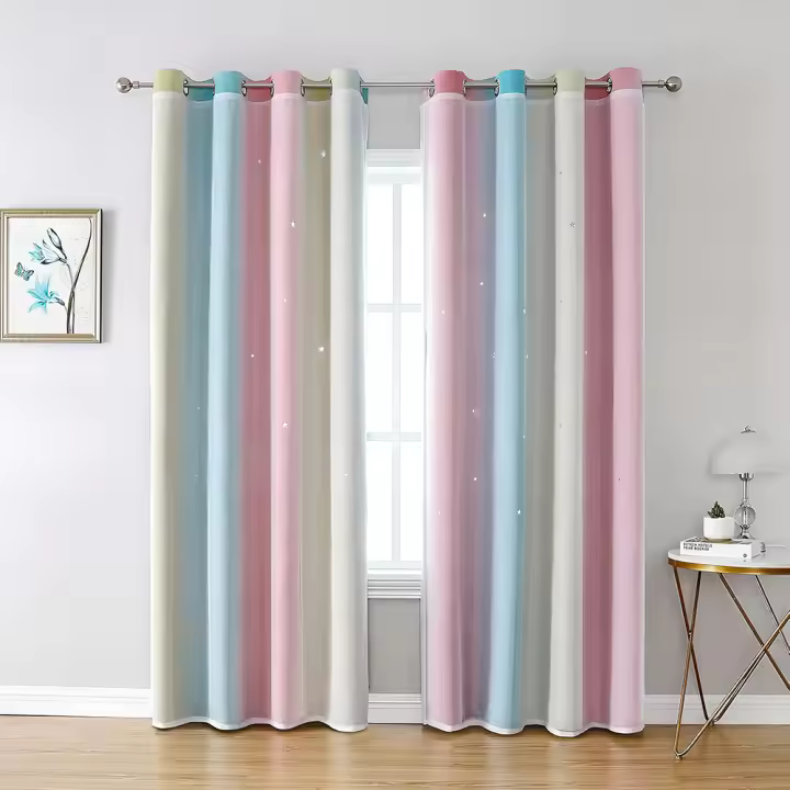 Cortinas con ojales rosa moderno, filtrantes de luz.estores enrollables,cortinas pack de 2, 100x130cm cortina opaca, - 1
