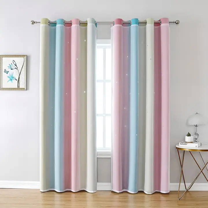 Cortinas con ojales rosa moderno, filtrantes de luz.estores enrollables,cortinas pack de 2, 100x130cm cortina opaca, - 1