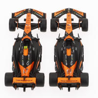 Burago - Coche McLaren SF-24 de Norris y Piastri escala 1:43, set de 2 réplicas oficiales temporada 2024, acabados detallados, diseño de competición y cuerpo metálico - details 5