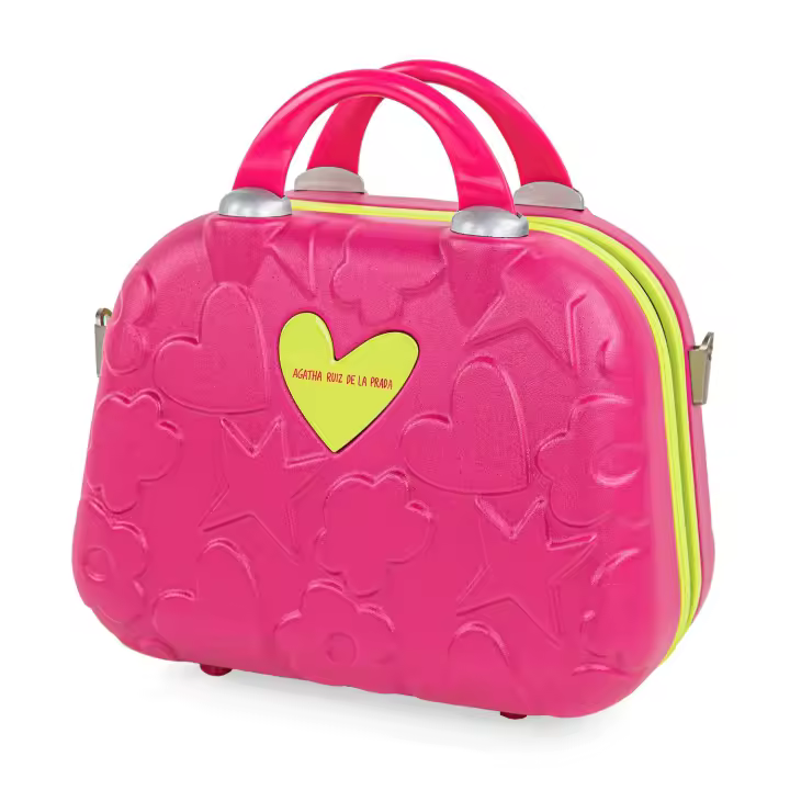Neceser Grande Agatha Ruiz de la Prada Rosa Fucsia Colección Iconic - 3 Años de Garantía - 1