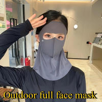 Máscara Facial Multifuncional De Seda Hielo Para Verano Protección Solar Y Respirabilidad Para Ciclismo Al Aire Libre - details 7