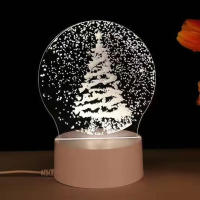 Lámpara Nocturna 3D SanjiCook De Acrílico Con LED Dinosaurio Oso Ciervo Amor Para Boda Navidad Cumpleaños Decoración De Fiesta - details 3
