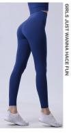 High Waist Leggings De Nylon Para Gimnasio Y Yoga Sensación De Desnudez Trousers Largos Para Mujer Push up Tights Fitness - details 10