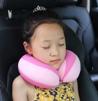 Almohada De Seguridad Para Niños En Coche U-Cuadrada De Peluche Soporte De Cabeza Para Viajes Almohada De Descanso Del Cuello Con Massaje Colorido - details 1