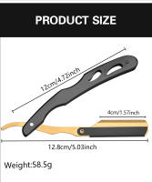 Cuchillo De Afeitar Profesional De Acero Inoxidable Con Soporte Para Barbieros Cuchilla Recta Para Barba Y Cabello Para Hombres - details 7