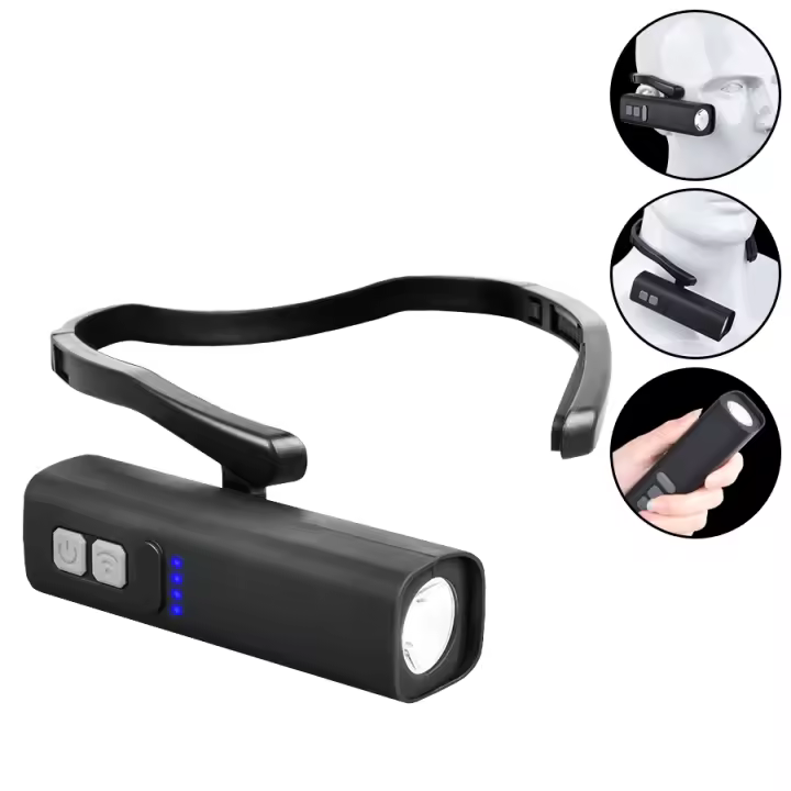 Linterna Frontal LED Mini Portátil Recargable Por USB Ultra Brillante Con Sensor Para Deportes Al Aire Libre Luz De Colgante Ligera Impermeable - 1