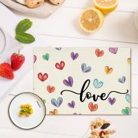 Corredor De Mesa En Forma De Corazón Para Día De San Valentín Aniversario Boda Comedor Cocina Decoración De Fiesta En Casa Estampado De Amor - details 6