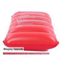 Almohada De Viaje Inflable Ultraligera De 47x30cm Para Camping Playa Descanso Con Tela Flocada Cuadrada Adaptada Para Napping Y Trabajo En Mesa - details 1