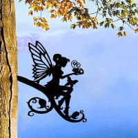 Silueta De Hadas/mujer De Metal En Rama Arte Para Jardín Patio Exterior Decoración De Árbol De Acero Sin Nombre Origen China - details 8