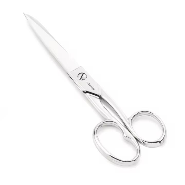 Arcos Tijeras Modista Acero Forjado 190 mm - Uso Doméstico y Profesional - Niqueladas Plata - Serie Style - 1