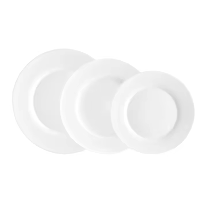 Vajilla Vidrio Opal Bormioli Rocco 18 PIEZAS - 6 PERSONAS Blanco Brillo - 1