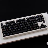 Keycaps Retro SFC 1990 Para Teclado Mecánico Cherry Profile 122 Teclas Transparentes Para Switch MX DIY ISO 7U Accesorios De Teclado - details 1