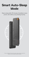 Teclado Inalámbrico Bluetooth Baseus K01 Para MacBook iPad Air pro PC Tablet Laptop 84 Teclas Modo Tridimensional 2.4G Teclado Silencioso - details 9