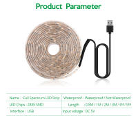 Luz De Crecimiento Para Plantas USB 5V LED Espectro Completo Para Invernadero Sistema De Cultivo Acuático Phytolamp Verde - details 1