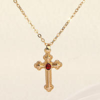 Encanto Collar con colgante de cruz creativo y personalidad de moda para mujer. - details 6