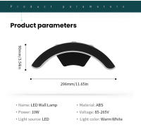 Lámpara De Pared LED Impermeable IP66 Para Exterior 10W Iluminación De Jardín Y Balcones Decoración Luz De Exterior AC110V 220V - details 4