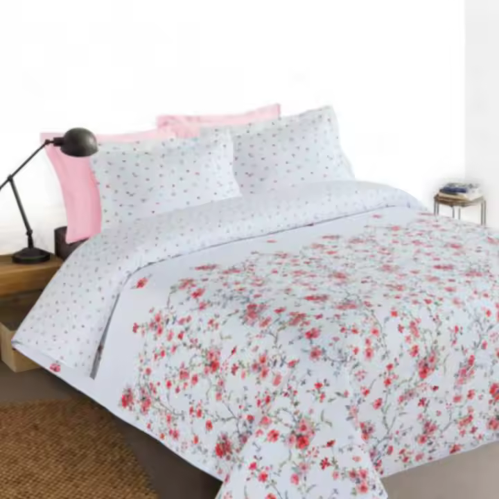 Colcha Bouti Reversible Modelo Jasmine de Textil Blanca - 1