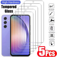 Protector De Pantalla De Vidrio Templado Para Samsung Galaxy A35 A54 A13 A53 A52 A12 A22 A33 A32 A06 A52S A73 A05 A04 A55 A14 C55 M55 Pack De 5 Piezas Anti-Arrugas Y Anti-Rasguños HD Film - details 0