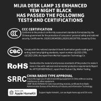 Lámpara De Escritorio Xiaomi Mijia 1S Negra Versión Mejorada Con Luz LED Ajustable 2.4G Wifi Compatible Con Mihome O Siri Control Por Voz - details 13