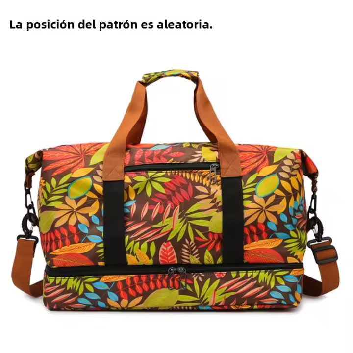 Bolsa De Gimnasio De Viaje Portátil Para Hombres Y Mujeres Bolso Cruzado De Hombro Con Mano Para Exterior Duffel Saco De Mano Para Yoga - 1