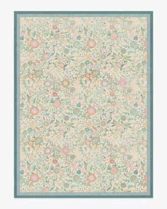 Carpetas De Suelo De Poliéster 100% Para Sala De Estar Dormitorio Y Baño Estilo Moderno Diseño Floral Antideslizante - 1