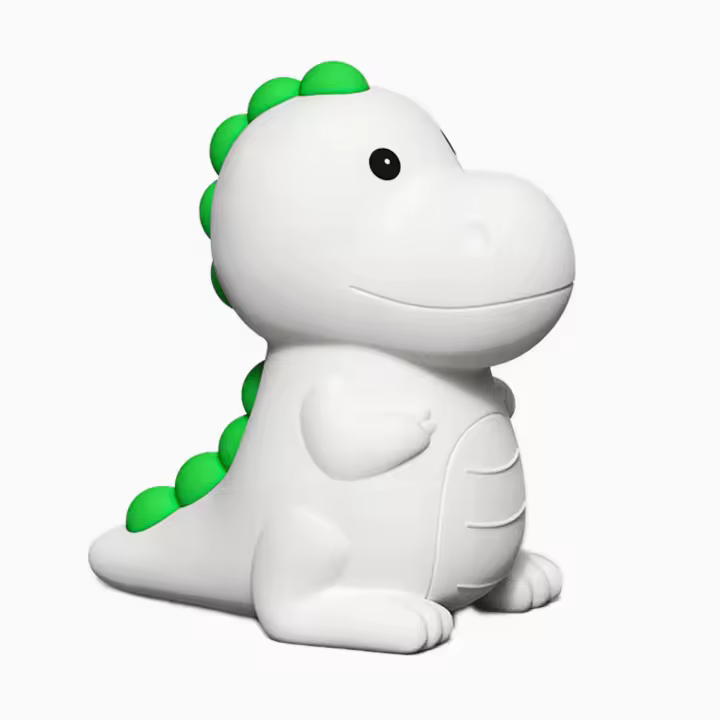 Luz nocturna de dinosaurio para niños - Luz nocturna de dinosaurio - Luz nocturna para bebés - 7 colores - Regulable - Luz cálida - Protección ocular - 1