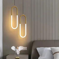 Lámpara Colgante De LED Brillante Para Dormitorio Y Sala De Estar Decoración De Techo Estilo Nórdico Lámpara Pendente De Metal Para Cocina Y Habitación - details 11