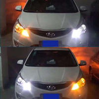 Luces De Señalización LED 12V 2 En 1 DRL Y Lámparas De Dia Para Coche Indicadores De Niebla 1156 42 LEDs Accesorios Automotrices - details 0