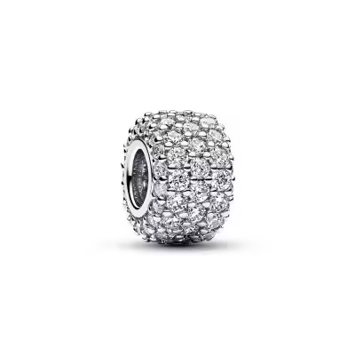 Charm Pandora Triple Fila Brillante en Pavé  792820C01 - 1
