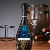 Tapa De Vino Rojo En Acero Inoxidable Pulido Con Fecha De Cierre Bomba De Vino Con Tapa De Botella De Plástico Para Champaña - details 3