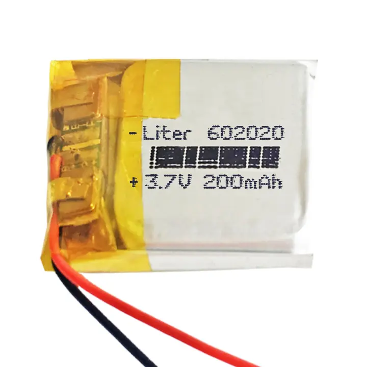 Batería 602020 LiPo 3.7V 200mAh 0.74Wh 1S 5C Liter Energy Battery para Electrónica Recargable teléfono portátil vídeo smartwatch reloj GPS - No apta para Radio Control 22x20x6mm (200mAh|602020) - 1