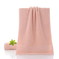 Toalla acanalada de algodón puro, color liso, para lavado facial, toalla doméstica, absorbente, gruesa, sin pelusa, de algodón doméstico. - details 6
