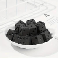 Juego De 10D6 Dados Negros Sin Impresión Para Juegos De Mesa Y Fiestas Regalos De Navidad Halloween Acción De Gracias - details 2