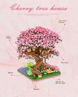 Construye Tu Propio Casa De Árbol Con Bloques De Construcción DIY Set De Constructores Ciudad Micro Callejón De Cerezo Juguete Montessori MOC Para Niños Regalos - details 4