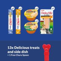 Ciao Churu Caja Regalo para Gatos – Caja multiproducto con 13 snacks cremosos Best Sellers de Inaba Churu Ciao y cuchara especial para administrar Churu, ideal para regalar o descubrir nuevos sabores. Gift Box. Incluye una cuchara especial para dar Churu - details 2